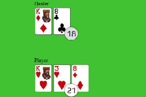 JavaScript BlackJack - Vanilla JS blackjack game with strategy advice